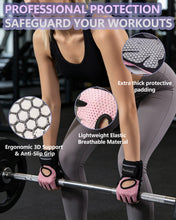 Load image into Gallery viewer, PeachKinetic Workout Gloves for Women, Gym Exercise Fitness Gloves