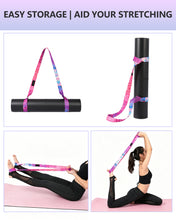 Load image into Gallery viewer, PeachKinetic Yoga Mat Strap, Adjustable Carrying Strap for Yoga Mat