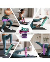 Load image into Gallery viewer, PeachKinetic Fabric Resistance Bands Set, 3-Pack, Light, Medium, Heavy, Non-Slip, for Glute Workout, Pilates, Yoga, Home Gym
