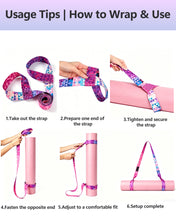 Load image into Gallery viewer, PeachKinetic Yoga Mat Strap, Adjustable Carrying Strap for Yoga Mat
